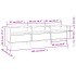 Mueble de TV madera contrachapada gris hormigón 150x30x44,5