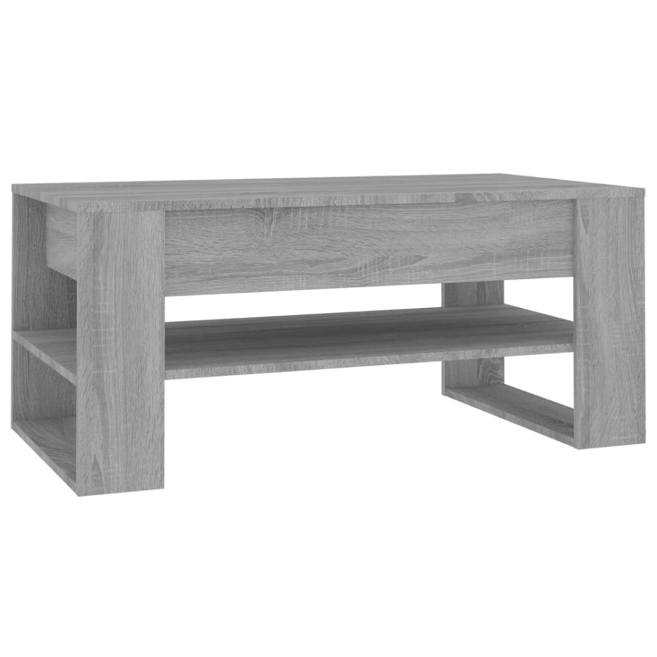 Mesa de centro madera de ingeniería gris Sonoma 102x55x45
