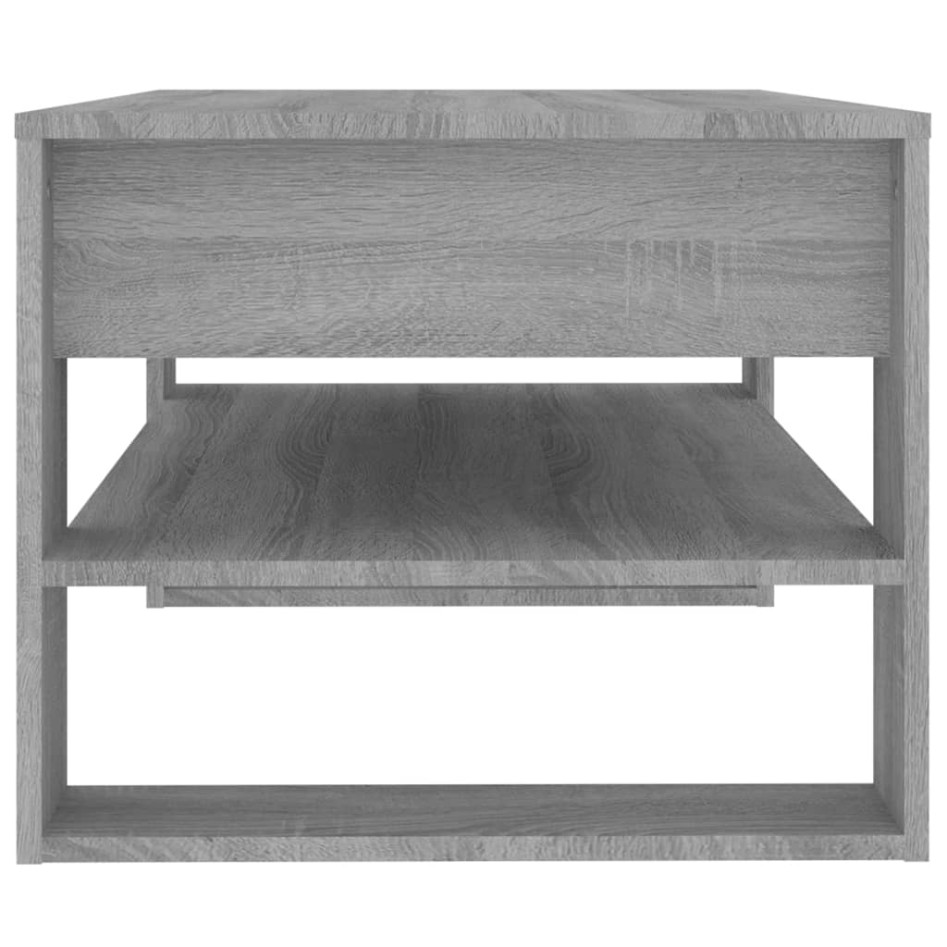 Mesa de centro madera de ingeniería gris Sonoma 102x55x45