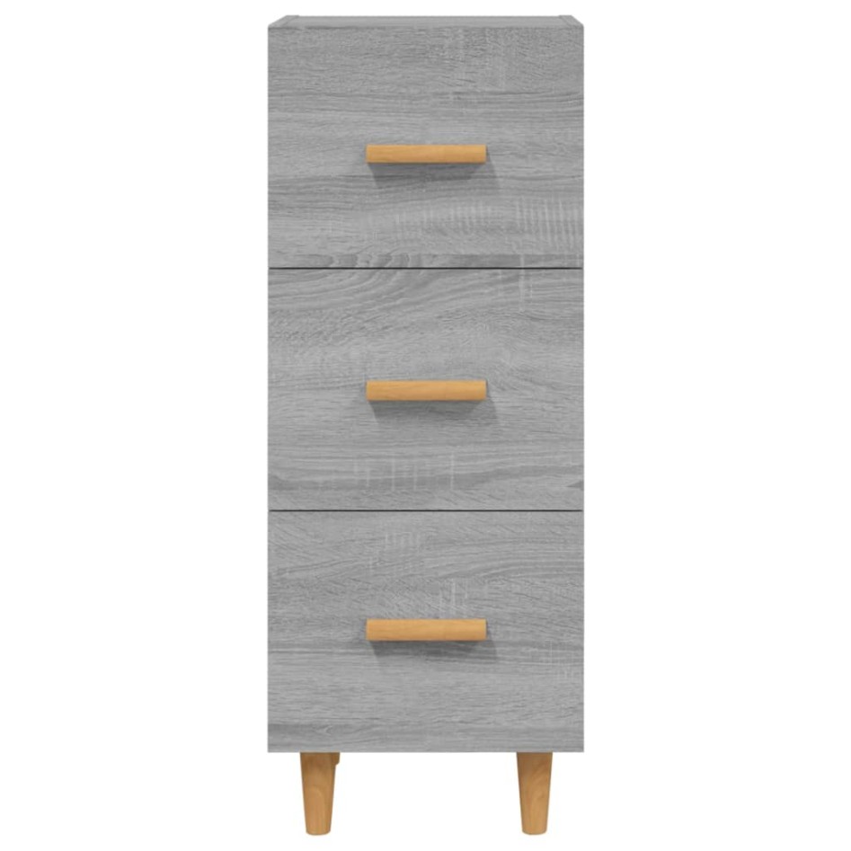 Aparador madera de ingeniería gris Sonoma 34,5x34x90