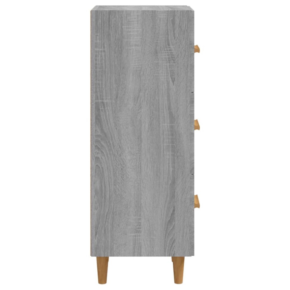 Aparador madera de ingeniería gris Sonoma 34,5x34x90
