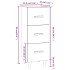 Aparador madera de ingeniería gris Sonoma 34,5x34x90