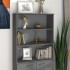 Aparador superior HAMAR pino macizo gris oscuro 85x35x100