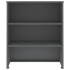 Aparador superior HAMAR pino macizo gris oscuro 85x35x100