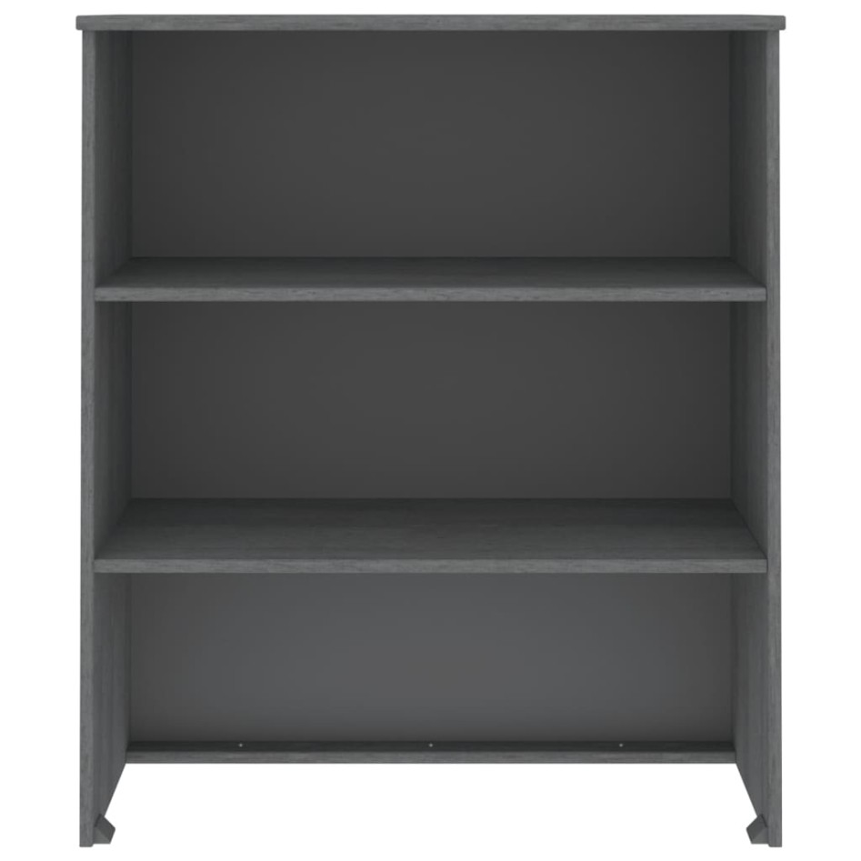 Aparador superior HAMAR pino macizo gris oscuro 85x35x100