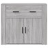 Aparador de madera contrachapada gris Sonoma 80x33x70