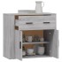 Aparador de madera contrachapada gris Sonoma 80x33x70