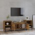 Mueble para TV madera contrachapada roble ahumado 160x35x55