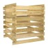 Compostador de listones madera pino impregnada 90x90x90