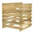 Compostador de listones madera pino impregnada 90x90x90