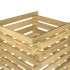 Compostador de listones madera pino impregnada 90x90x90