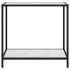 Mesa de consola blanco vidrio templado 80x35x75