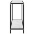 Mesa de consola blanco vidrio templado 80x35x75