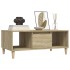 Mesa de centro madera contrachapada roble Sonoma 90x50x36,5