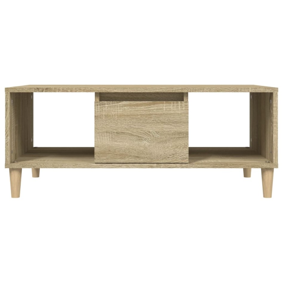 Mesa de centro madera contrachapada roble Sonoma 90x50x36,5