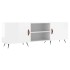 Mueble de TV madera de ingeniería blanco brillante 150x30x50