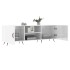 Mueble de TV madera de ingeniería blanco brillante 150x30x50