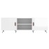 Mueble de TV madera de ingeniería blanco brillante 150x30x50