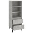 Aparador alto madera contrachapada gris hormigón 40x36x110