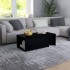 Mesa de centro madera contrachapada negro 150x50x35