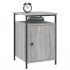 Mesitas de noche 2 uds madera contrachapada gris 40x42x60