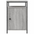 Mesitas de noche 2 uds madera contrachapada gris 40x42x60