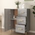 Aparador de madera de ingeniería gris Sonoma 69,5x34x90