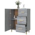 Aparador de madera de ingeniería gris Sonoma 69,5x34x90