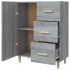 Aparador de madera de ingeniería gris Sonoma 69,5x34x90