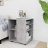 Armario ruedas madera contrachapada gris hormigón 60x53x72
