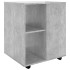 Armario ruedas madera contrachapada gris hormigón 60x53x72