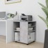 Armario ruedas madera contrachapada gris hormigón 60x53x72