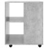 Armario ruedas madera contrachapada gris hormigón 60x53x72
