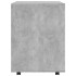 Armario ruedas madera contrachapada gris hormigón 60x53x72