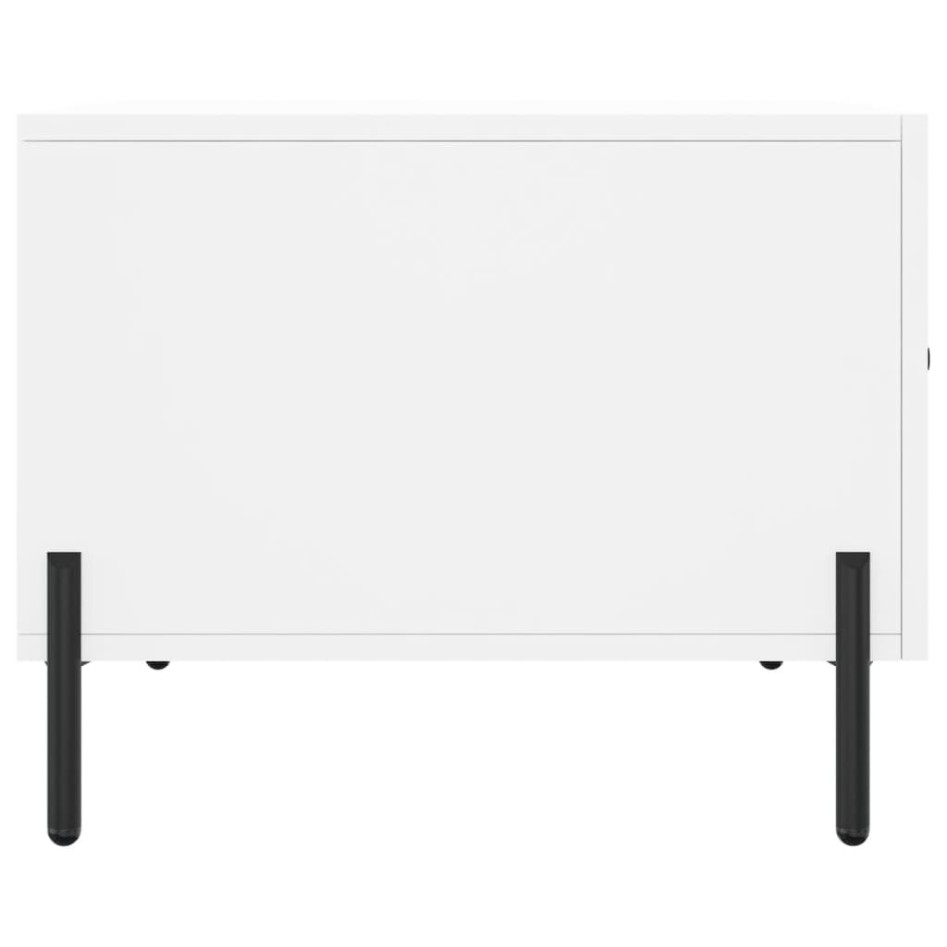 Mesas de centro 2 uds madera de ingeniería blanco 50x50x40