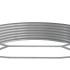 Jardinera arriate acero recubrimiento polvo plata 373x140x36