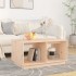 Mesa de centro de madera maciza de pino 80x50x40