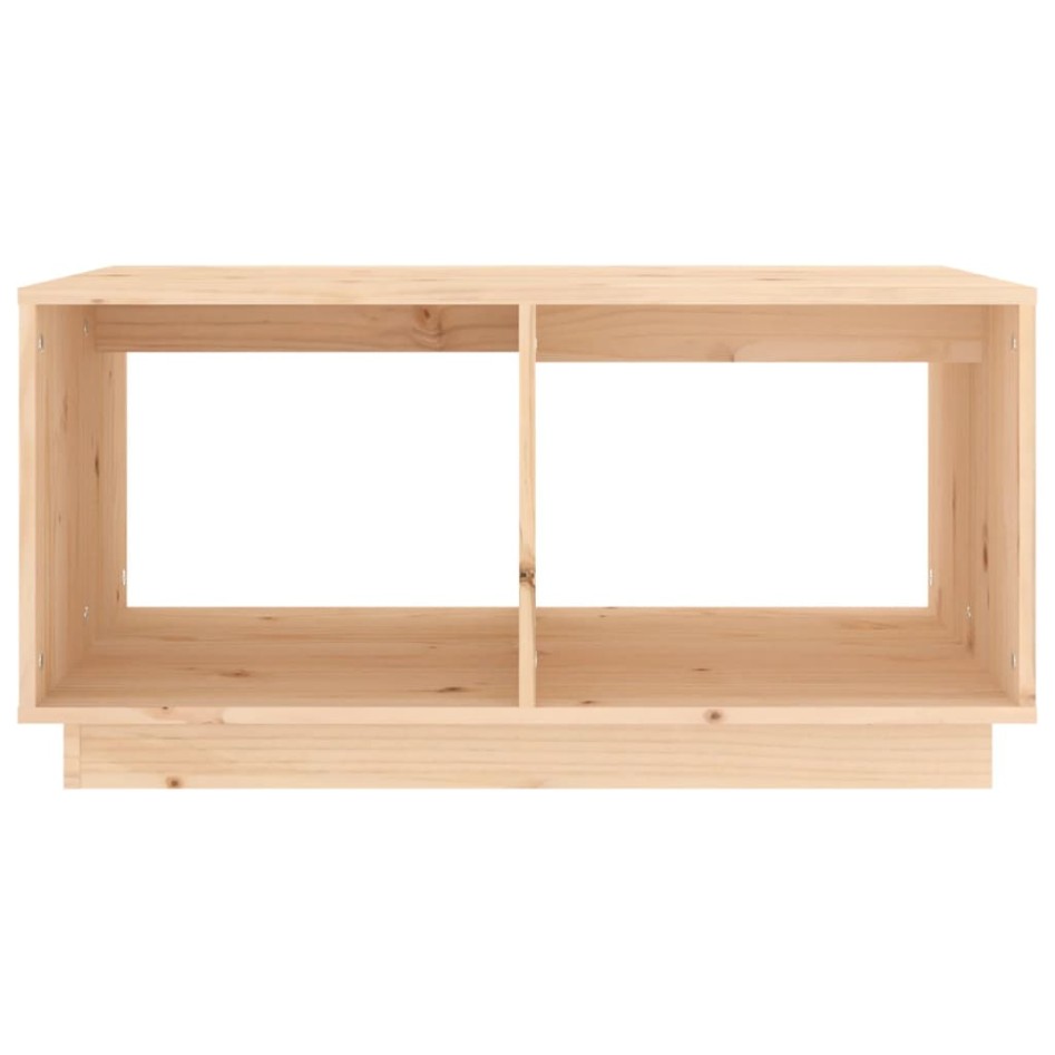 Mesa de centro de madera maciza de pino 80x50x40