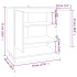 Aparador de madera contrachapada roble Sonoma 70x41x75