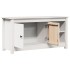 Mueble para TV de madera maciza de pino blanco 103x36,5x52
