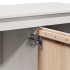 Mueble para TV de madera maciza de pino blanco 103x36,5x52