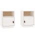 Mesitas de noche 2 uds madera maciza pino blanco 40x34x55