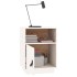 Mesitas de noche 2 uds madera maciza pino blanco 40x34x55