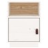 Mesitas de noche 2 uds madera maciza pino blanco 40x34x55
