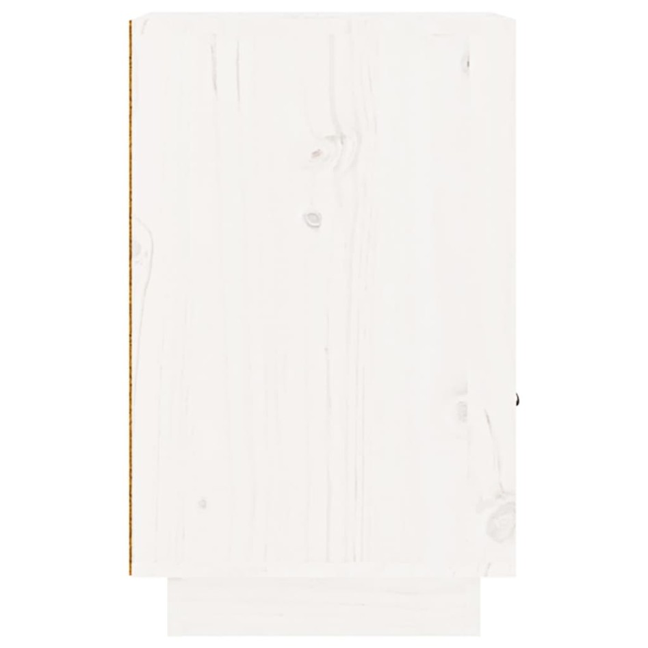 Mesitas de noche 2 uds madera maciza pino blanco 40x34x55