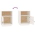 Mesitas de noche 2 uds madera maciza pino blanco 40x34x55