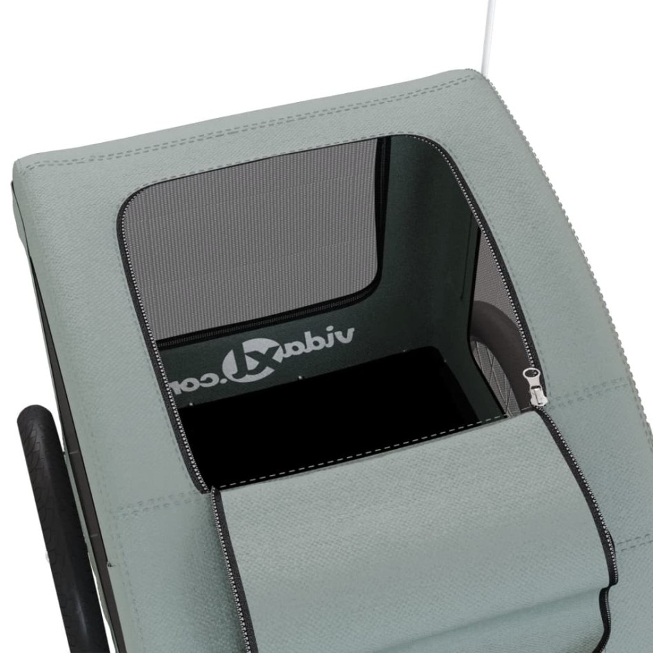 Remolque de bicicleta mascotas hierro tela Oxford