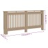 Cubierta para radiador MDF 172x19x81