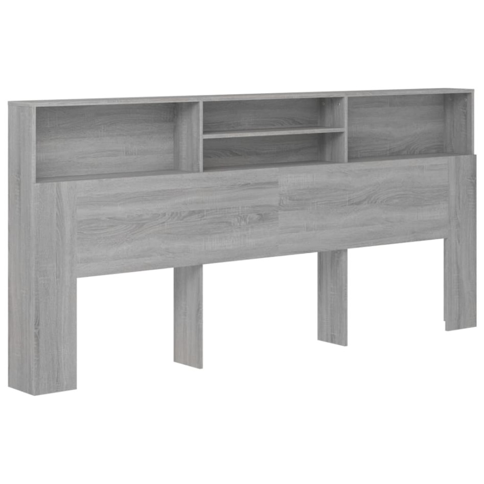 Mueble cabecero color gris Sonoma 220x19x103,5