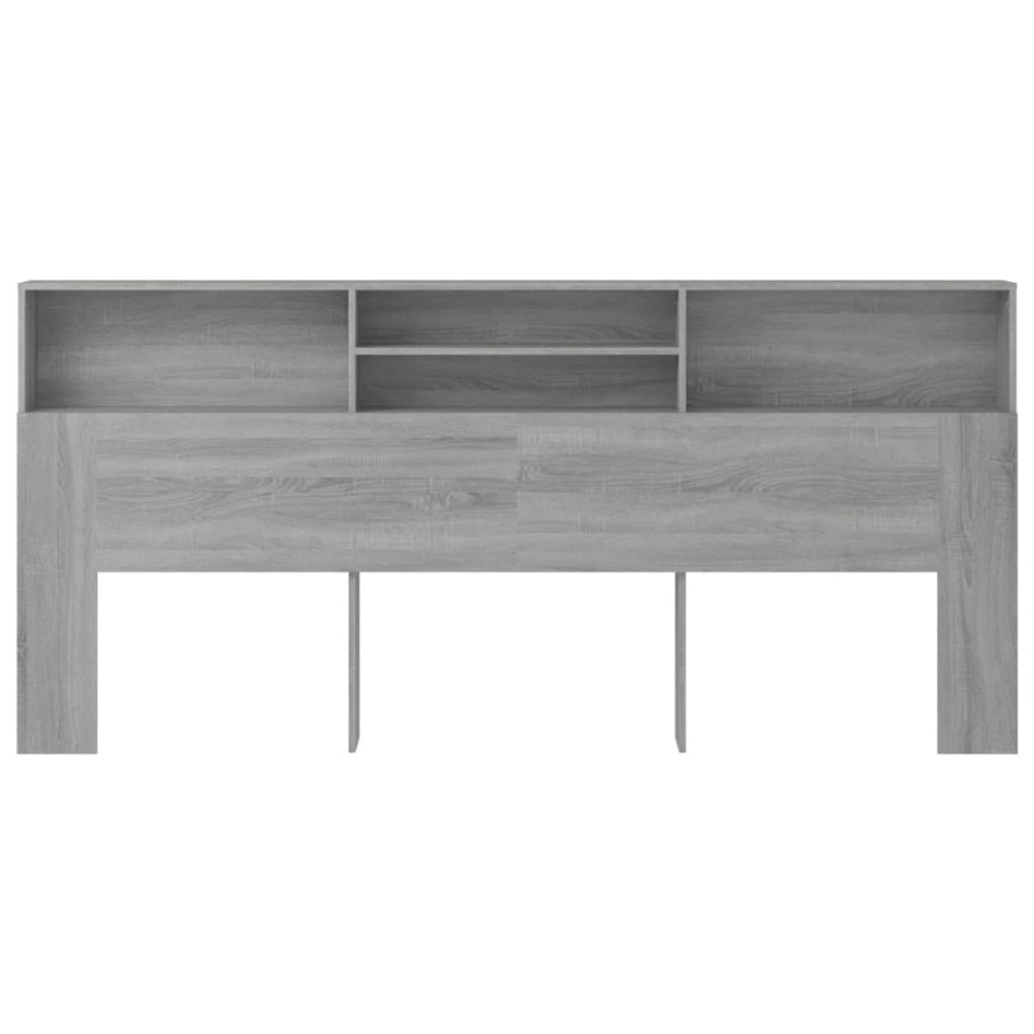 Mueble cabecero color gris Sonoma 220x19x103,5
